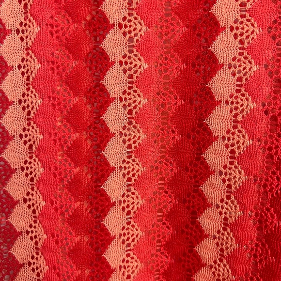 NEW BECCA By Rebecca Virtue Sunset Soiree Crochet Knit Split Wide Leg Coverup S - Picture 9 of 12